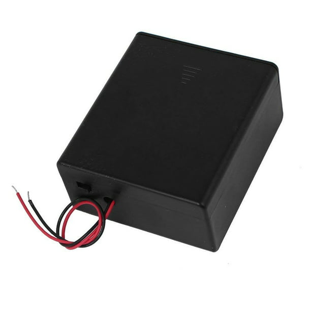 Size C Battery Holder Case Box DC with Wire & Cover & ON/OFF Switch Count 10